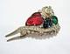 Rare Vintage 40s Trifari Tutti Frutti Hair Fork Clip Ornament Alfred Philippe
