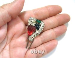 Rare Vintage 40s Trifari Tutti Frutti Hair Fork Clip Ornament Alfred Philippe