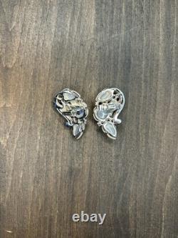 Rare Vintage Crown Trifari Alfred Philippe Moonstone Fruit Salad Earrings