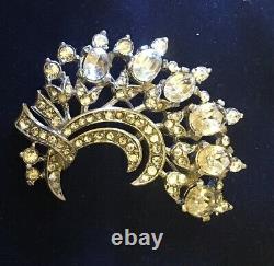 Rare Vintage Crown Trifari Brooch Alfred Philipp Book Pice. Des. Pet #149584