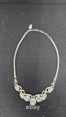 Rare Vintage Crown Trifari Fruit Salad Necklace by Alfred Philippe In 1930's