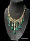 Rare Vintage Crown Trifari Jewels Of India Necklace 1950 Alfred Philippe