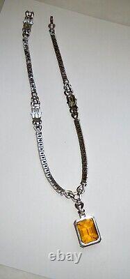 Rare Vintage Trifari Alfred Philippe Necklace 1942 Faux Golden Sapphires