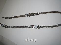 Rare Vintage Trifari Alfred Philippe Necklace 1942 Faux Golden Sapphires