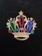 Rare Vintage Trifari Sterling Crown Brooch/Pin Alfred Philippe Design 1940's