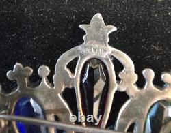 Rare Vintage Trifari Sterling Crown Brooch/Pin Alfred Philippe Design 1940's