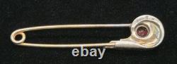 Rare Vtg Signed Trifari Alfred Philippe Sterling Silver Diaper Pin Safety Pin