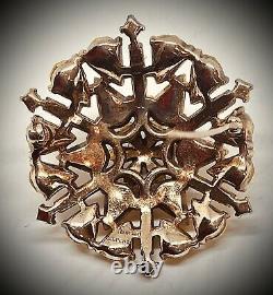 Regal Sunburstcrown Trifarialfred Philippepat. Pend. 1950sbrooch Pin