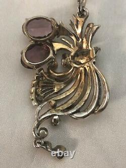 Rhinestone Alfred Philippe Crown Trifari Sterling Silver Vermeil Necklace