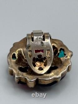 SINGLE Vintage Trifari Earring Clip On Alfred Philippe Tutti Frutti Fruit Salad