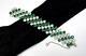 SUPER RARE! 1957 TRIFARI Regency Faux Emerald-Green & Clear Rhinestone Bracelet