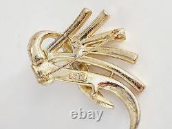 Signed Alfred Philippe Trifari Ribbon Brooch (A576)