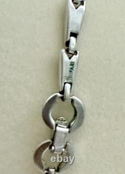 Signed Crown Trifari Alfred Philippe 1940-55 Multi Colored Rhinestone Necklace