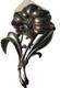 Signed Crown Trifari Old Alfred Philippe Metal Rhinestone Flower Fur Brooch Pin
