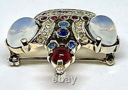 Sterlincrown Trifarialfred Philippeluna Moonstoneking Crown Pin/brooch