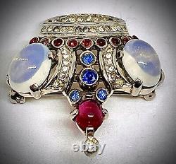 Sterlincrown Trifarialfred Philippeluna Moonstoneking Crown Pin/brooch