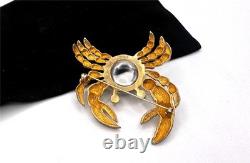 Super Rare! TRIFARI Alfred Philippe 1940s Sterling Jelly Belly Crab Brooch Super Rare! TRIFARI Alfred Philippe 1940s Sterling Jelly Belly Crab Brooch