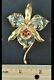 TRIFARI 1944 Alfred Philippe Gold Plated Sterling Jelly Belly Orchid Brooch
