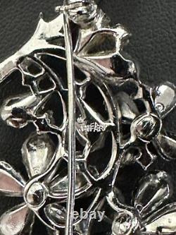 TRIFARI 4-5-6 Petal Flower Parure 1953 Alfred Philippe Rhodium PAT PEND Box