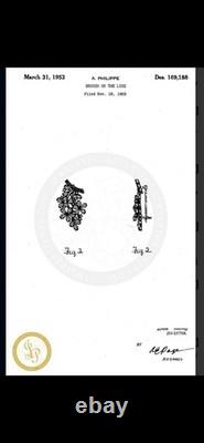 TRIFARI 4-5-6 Petal Flower Parure 1953 Alfred Philippe Rhodium PAT PEND Box