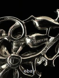 TRIFARI 4-5-6 Petal Flower Parure 1953 Sapphire Alfred Philippe PAT PEND Book