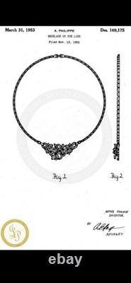 TRIFARI 4-5-6 Petal Flower Parure 1953 Sapphire Alfred Philippe PAT PEND Book