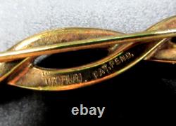 TRIFARI ALFRED PHILIPPE 1950 Green Dangling Rhinestone Lantern Vintage Brooch