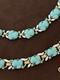 TRIFARI ALFRED PHILIPPE 1957 Turquoise blue Fruit salad 3 piece parure