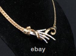 TRIFARI ALFRED PHILIPPE BAGUETTE CRYSTAL RHINESTONES NECKLACE -SIGNED withPAT PEND