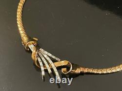 TRIFARI ALFRED PHILIPPE BAGUETTE CRYSTAL RHINESTONES NECKLACE -SIGNED withPAT PEND