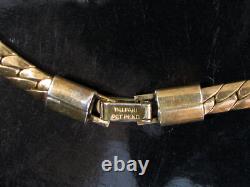 TRIFARI ALFRED PHILIPPE BAGUETTE CRYSTAL RHINESTONES NECKLACE -SIGNED withPAT PEND