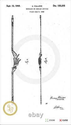 TRIFARI ALFRED PHILIPPE BAGUETTE CRYSTAL RHINESTONES NECKLACE -SIGNED withPAT PEND