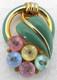 TRIFARI ALFRED PHILIPPE Shoe Button Dress Fur Clip Pastel Enamel Late 1930s