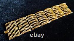TRIFARI A Philippe COLONNADE Gold Openwork Bars Panel Necklace Bracelet Earrings