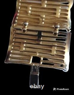 TRIFARI A Philippe COLONNADE Gold Openwork Bars Panel Necklace Bracelet Earrings