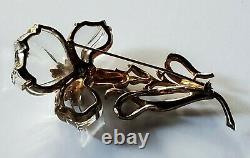 TRIFARI Alfred Philippe 1945 Sterling Silver Jelly Belly Carnation Flower Brooch