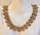 TRIFARI Alfred Philippe 1950s Gold-Plated Rhinestone Star Spangled Necklace