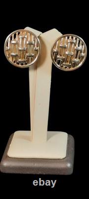 TRIFARI Alfred Philippe COLONNADE Gold Openwork Panel Necklace Bracelet Earrings