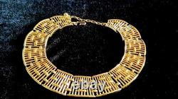 TRIFARI Alfred Philippe COLONNADE Gold Openwork Panel Necklace Bracelet Earrings