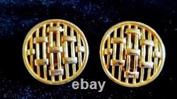 TRIFARI Alfred Philippe COLONNADE Gold Openwork Panel Necklace Bracelet Earrings