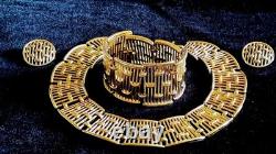 TRIFARI Alfred Philippe COLONNADE Gold Openwork Panel Necklace Bracelet Earrings