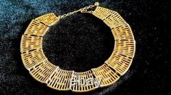 TRIFARI Alfred Philippe COLONNADE Gold Openwork Panel Necklace Bracelet Earrings