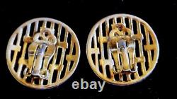 TRIFARI Alfred Philippe COLONNADE Gold Openwork Panel Necklace Bracelet Earrings