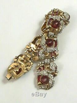 TRIFARI Alfred Philippe Cabochon, Diamante and Enamel'Empress Eugenie' Bracelet