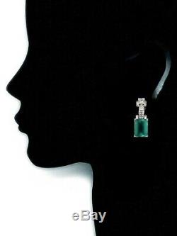 TRIFARI'Alfred Philippe' Emerald & Diamante Arches Necklace Bracelet Earrings