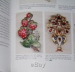 TRIFARI'Alfred Philippe' Enamel and Rhinestone'Strawberries' Clip/Pin