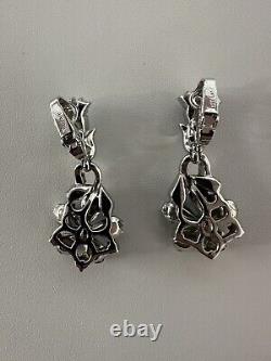 TRIFARI Alfred Philippe Five-Petal Flower Parure Silver Blue PAT PEND Book Set