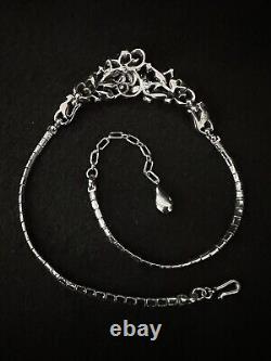 TRIFARI Alfred Philippe Five-Petal Flower Parure Silver Blue PAT PEND Book Set