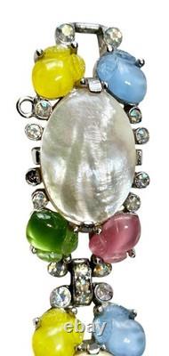 TRIFARI Alfred Philippe Fruit Salad Pearl Bracelet Multi Color Tutti Frutti READ