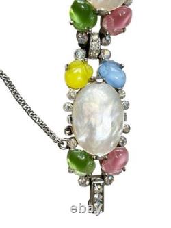 TRIFARI Alfred Philippe Fruit Salad Pearl Bracelet Multi Color Tutti Frutti READ